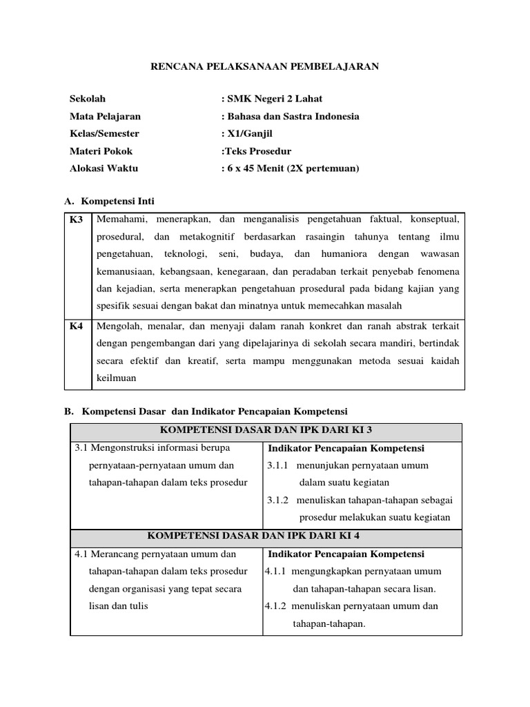 Contoh Pernyataan Umum Dalam Teks Prosedur Mudah