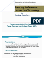 Civil Engineering, IV-Semester CE-402 Construction Technology