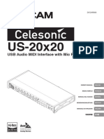 USB Audio MIDI Interface With Mic Pre/Mixer: Owner'S Manual