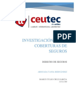 Coberturas de seguros y derecho aplicable