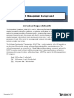 Asset Management Background: International Roughness Index (IRI)