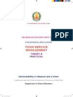 Food Service Management - Theory & Practical English Medium - 20.5.18 PDF