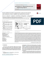 Colloids and Surfaces A: Physicochemical and Engineering Aspects