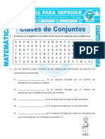 Ficha Clasificacion de Conjuntos para Cuarto de Primaria