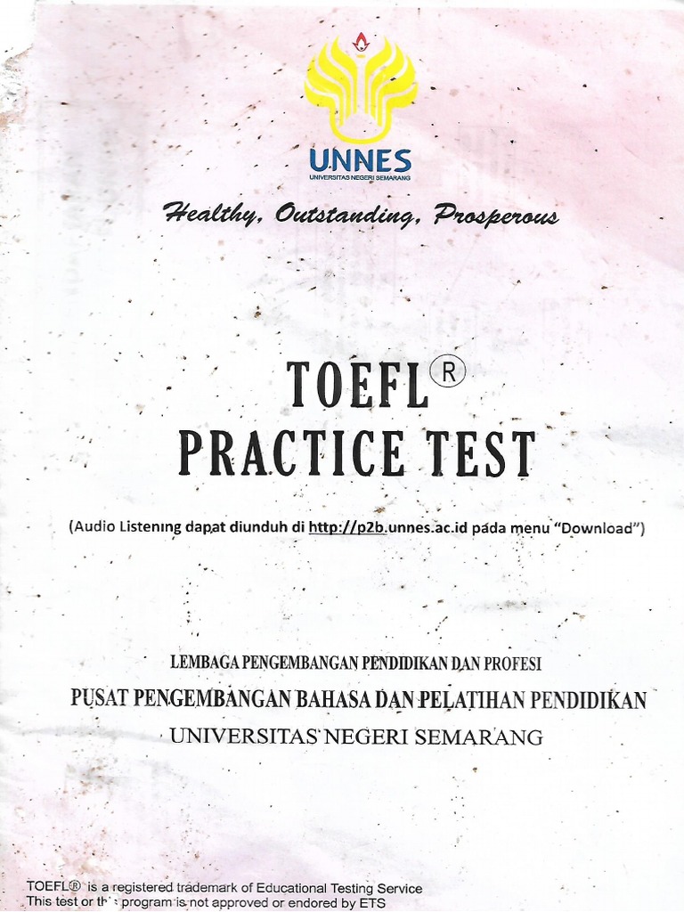Latihan Test Toefl Unnes Dan Jawabanya Pdf