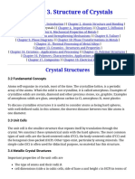 Chapter 3. Structure of Crystals