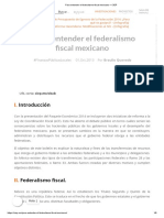 Para Entender El Federalismo Fiscal Mexicano - CIEP