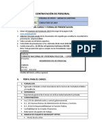 Convocatoria Domingo 27-01-2019