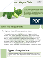 Vegetarian and Vegan Diets Explained