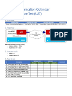 Smart Communication Optimizer User Acceptance Test (UAT) : 1. Overview