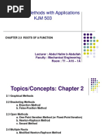 Numerical Methods With Applications KJM 503