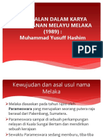 Persoalan Dalam Karya Kesultanan