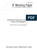 Distributional Implications of The VAT Reform in The Philippines