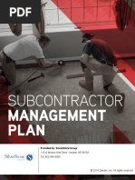 Subcontractor Management Plan Guide | PDF | Business | Finance & Money ...