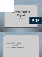 Linear Algebra Report