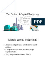 Basics of Capital Budgeting Analysis