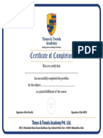 Student Completion Certificate - CD - Deccan PDF