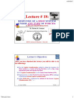 Lecture 18 Mechanical Vibrations