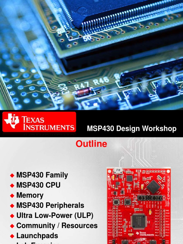 Msp430intro 170625172931 PDF | PDF | Random Access Memory | Microcontroller