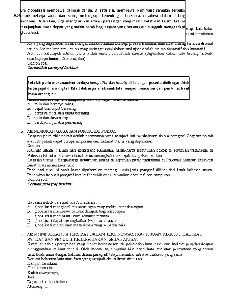 Contoh Soal Makna Kias Dalam Puisi KT Puisi