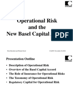 Operational Risk and The New Basel Capital Accord