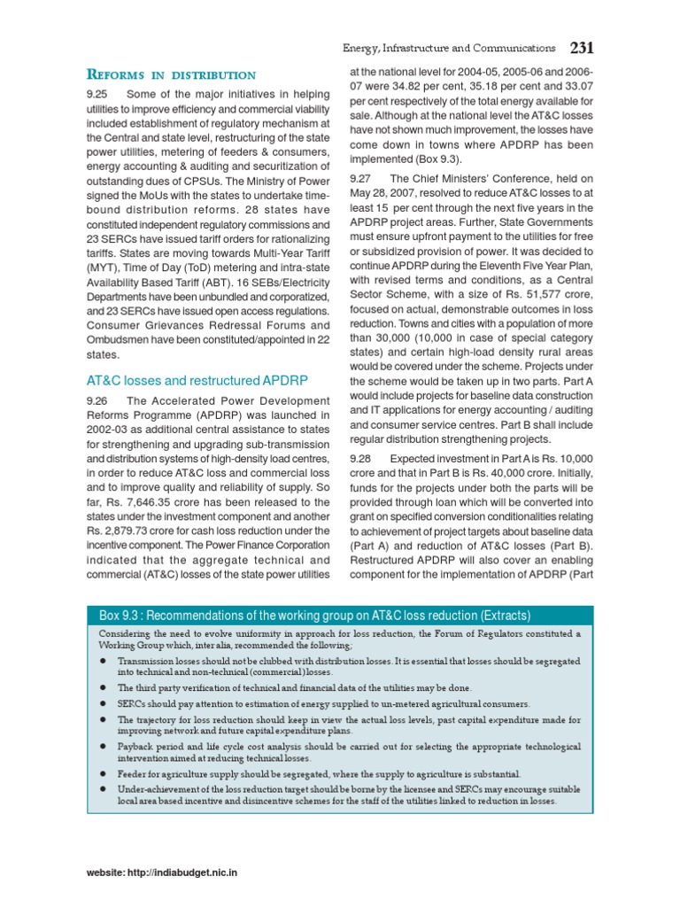 Power Sector Reforms and Efficiency Initiatives | PDF | Energy ...
