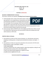 English Core Class 12 Exam Pattern and Syllabus