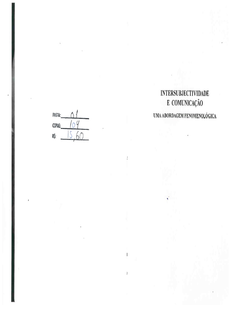 Pedro M S Alves Intersubjectividade E Comunicacao 0 Pdf