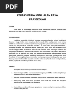 Kertas Kerja Projek Mini Jalan Raya REV1