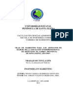 Plan de Marketing para Los Artesanos de Madera de La Asociación Interprofesional de Artesanos "El Tambo", Provincia de Santa Elena, Año 2013 PDF