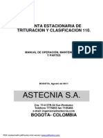 Manual Planta Clasificacion y Trituracion Prodeco PDF