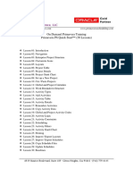 Primavera P6 Quick Start on Demand