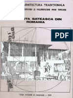 1 Studiu de Arhitectura Traditionala in Vederea Conservarii Si Valorificarii Prin Tipizare LOCUINTA SATEASCA DIN ROMANIA PDF