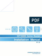 Installation Manual: MP1800X Series Router
