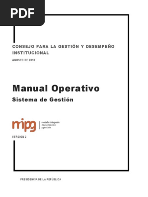 Manual operativo mipg