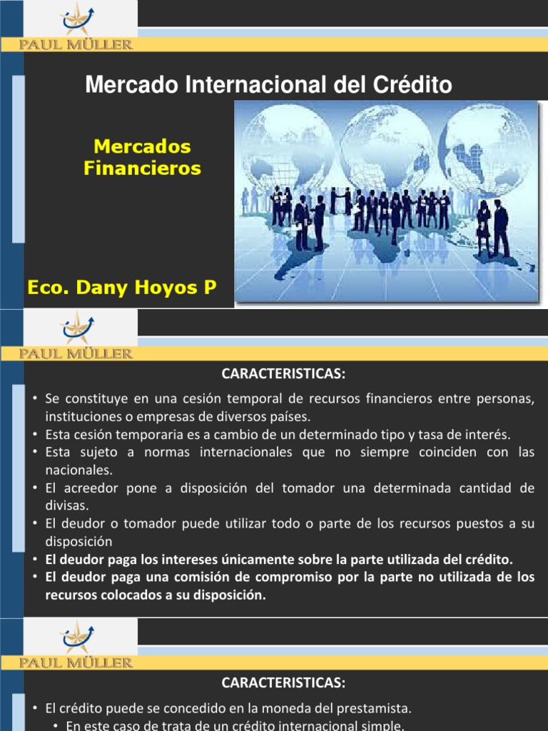 Mercado Internacional del Crédito | PDF | Bancos | Tasas de interés