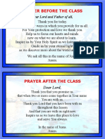 Prayer Before The Class
