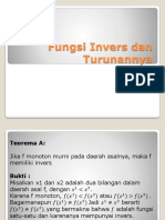 Fungsi Invers Dan Turunannya