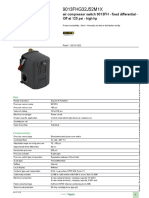 Product data sheet air compressor switch 125 psi