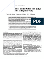 Integration of Indian Capital Markets With Global Study
