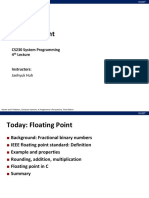 Floating Point: CS230 System Programming 4