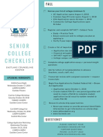 Senior College Checklist