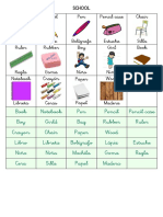 Tarjetas y Etiquetas Vocabulario Ingles1 PDF
