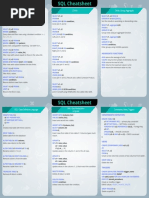 SQL Cheatsheet PDF