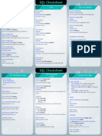 SQL Cheatsheet PDF