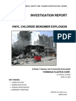 Investigation Report: Vinyl Chloride Monomer Explosion