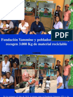 Yammine - Fundación Yammine y Pobladores de Chuspa Recogen 3.000 KG de Material Reciclable
