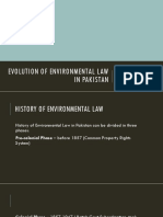 Evolution of Environmental Law in Pakistan