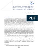 El Camino de La Normalizacion o Como Salir de Una Politica Expansiva Heterodoxa PDF