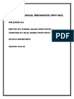 Phy-503 Notes, 2016-20 PDF